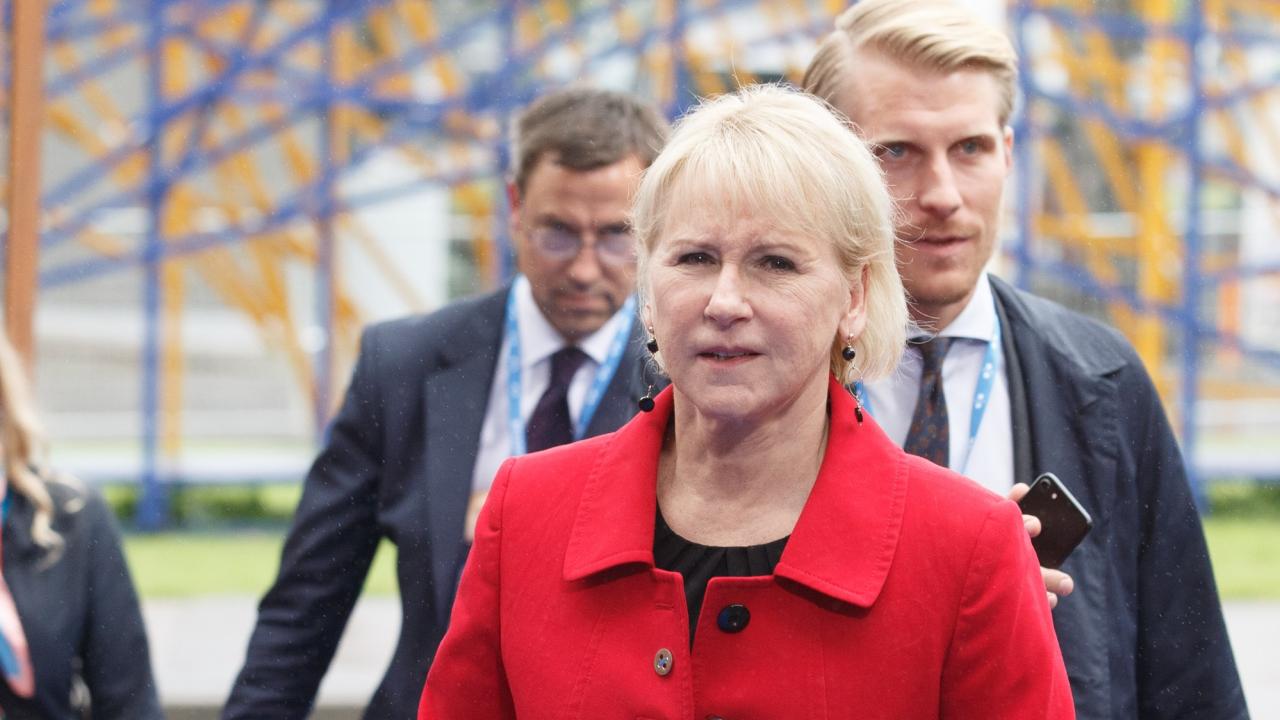 Utrikesminister Margot Wallström (S). Arkivbild.