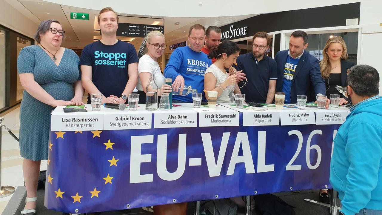 EU-valsdebatt i Nacka 2019.