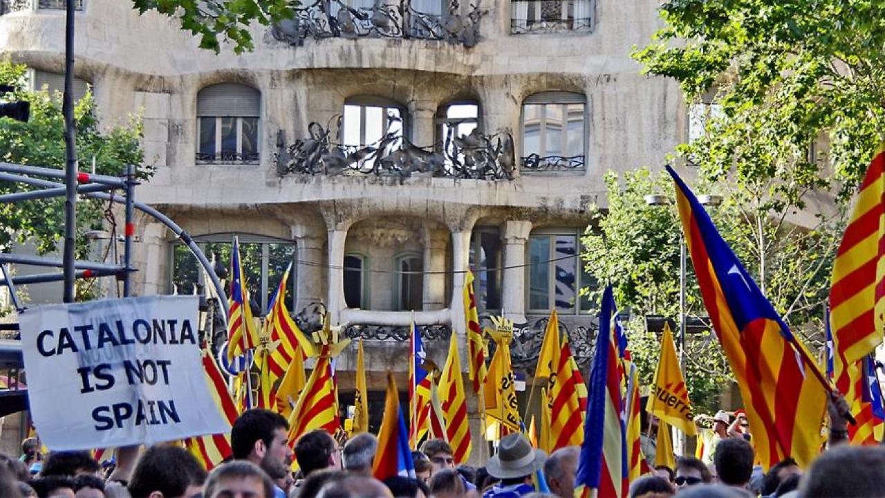 Kataloniens ledare Artur Mas vill att den spanska regionen ska bli självständig inom halvtannat år. Arkivbild.