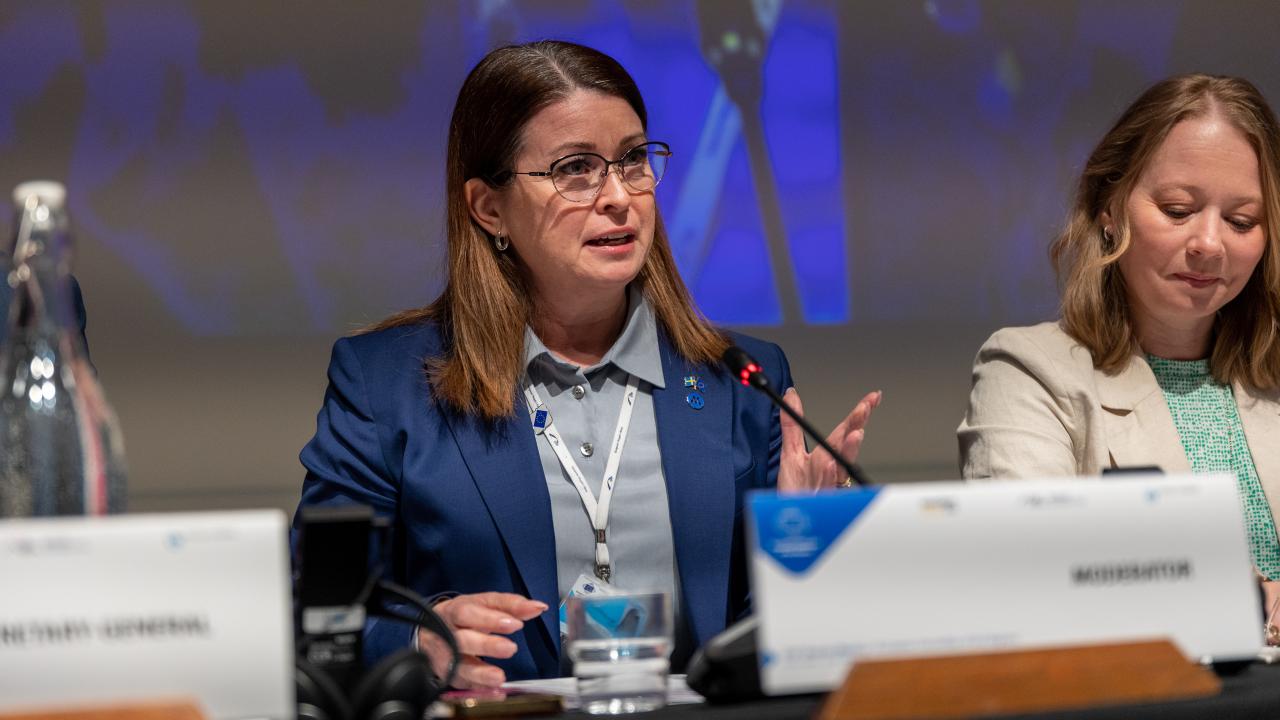 Åsa Ågren Wikström (M) är föredragande för Europeiska regionkommitténs rådgivande yttrande om förslaget som väntas bli antaget den 5 juli. Arkivbild.