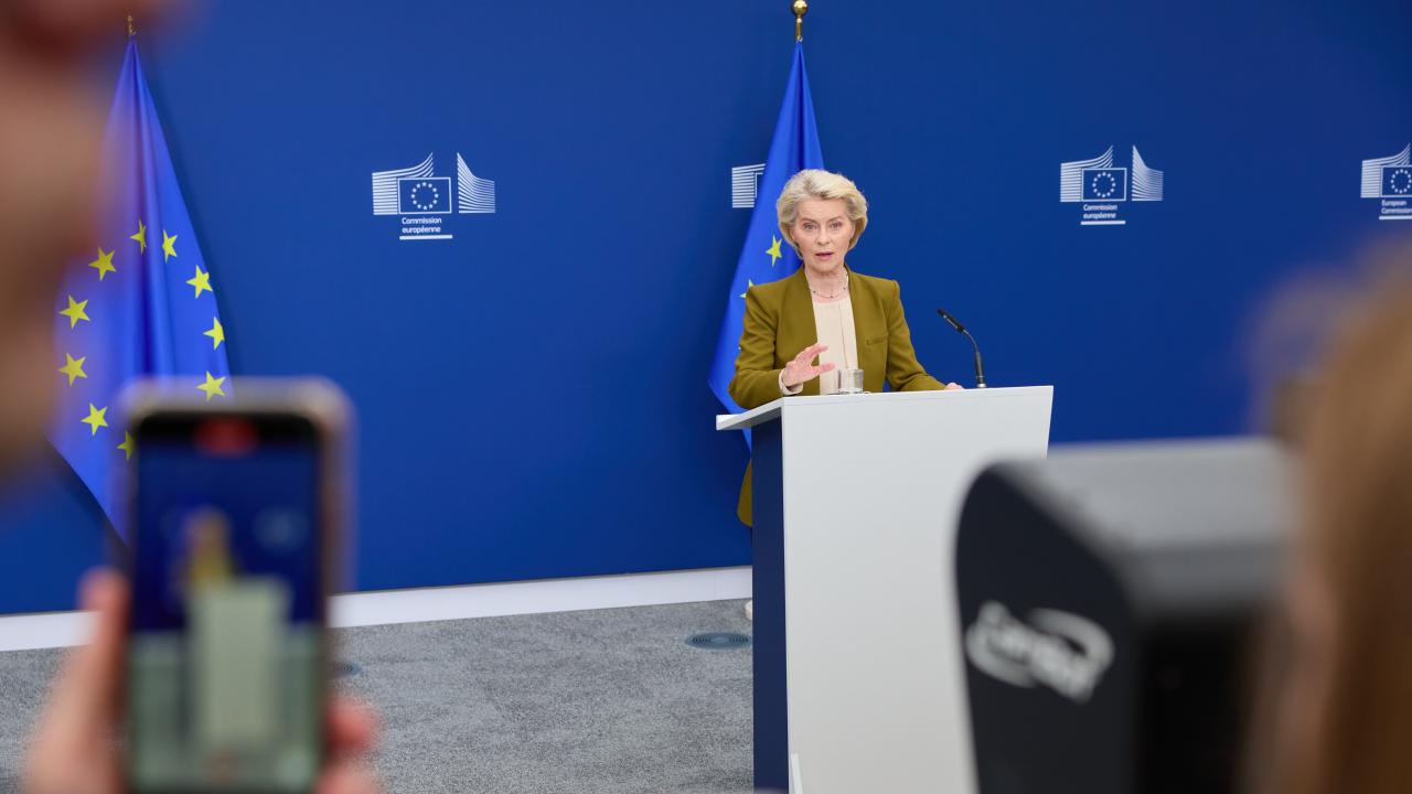 EU-kommissionens ordförande Ursula von der Leyen föreslår det 21:s sanktionspaketet för medlemsländerna att ta ställning till.