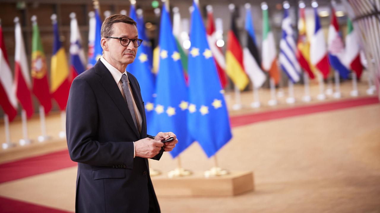 Polens premiärminister Mateusz Morawiecki. Arkivbild.