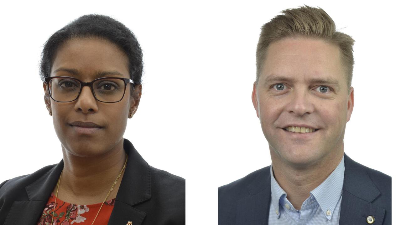 Åsa Coenraads & Christian Holm Barenfeld (M). Arkivbild.