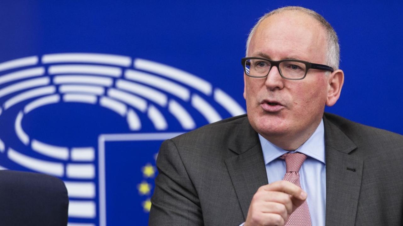 EU:s kommissionens förste vice ordförande Frans Timmermans.