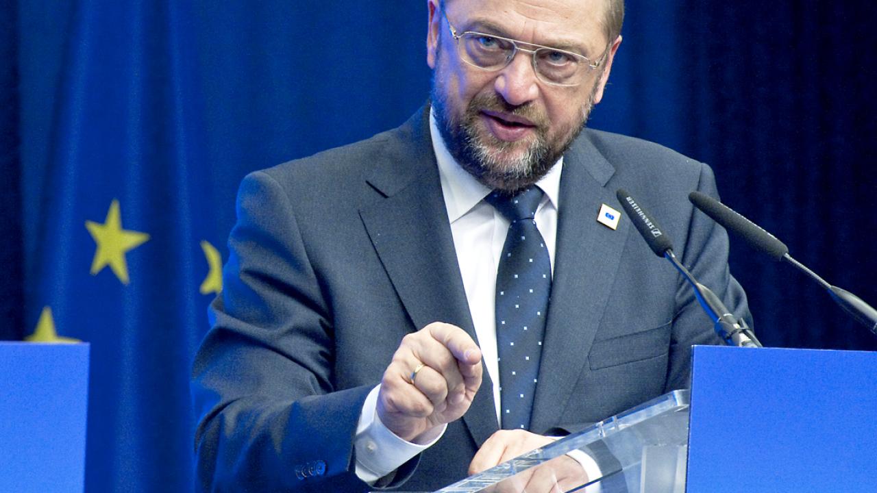 Martin Schulz, EU-parlamentets talman, vill ha en hemlig omröstning om unionens långtidsbudget.