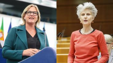Liberalernas toppkandidater inför EU-valet i juni 2024: Karin Karlsbro och Anna Maria Corazza Bildt.
