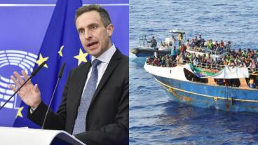 Europaparlamentets förhandlare Tomas Tobé (M) hoppas att onsdagens uppgörelse ska leda till en mer kontrollerad migrationspoltik inom EU. Båten på bilden befinner sig i Medelhavet på väg till EU vid ett tidigare tillfälle. 