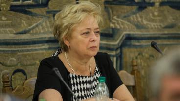 Malgorzata Gersdorf är ordförande för Polens högsta domstol och en av dem som återigen är i tjänst.