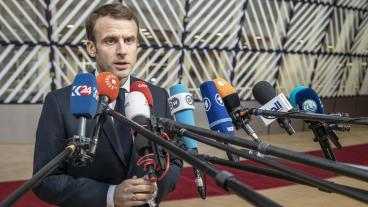 Frankrikes president Emmanuel Macron. Arkivbild.