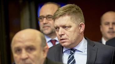 Slovakiens socialdemokratiske premiärminister Robert Fico. Arkivbild.