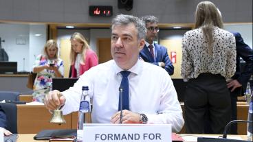 Danmarks klimatminister Lars Aagaard var ordförande vid torsdagens miljöministermöte i Bryssel. 