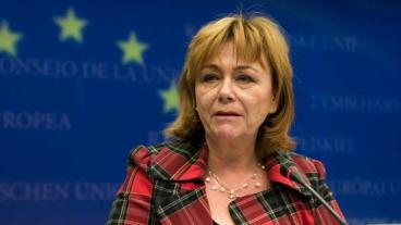 Arkivbild. Justitieminister Beatrice Ask (M). Snart kan upphovsrätten för inspelad musik förlängas från 50 år till 70 år.