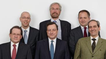 Europeiska centralbankens direktion. Sedan 1998 har endast två av 17 ledamöter varit kvinnor. 