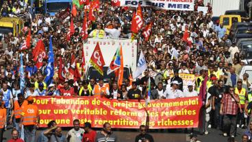 Arkivbild. Den fackliga gruppen i EESK protesterar mot nedskärningspolitken, skriver Ellen Nygren efter septembermötet.