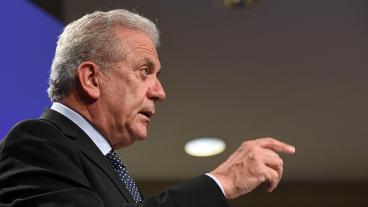 EU:s migrationskommissionär Dimitris Avramopoulos. Arkivbild.
