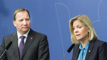  Statsminister Stefan Löfven (S) och finansminister Magdalena Andersson (S). Arkivbild.