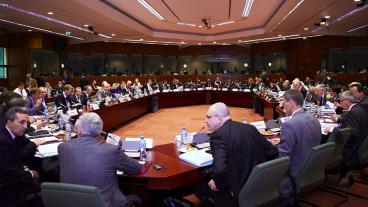 Arkivbild från ett tidigare finansministermöte.