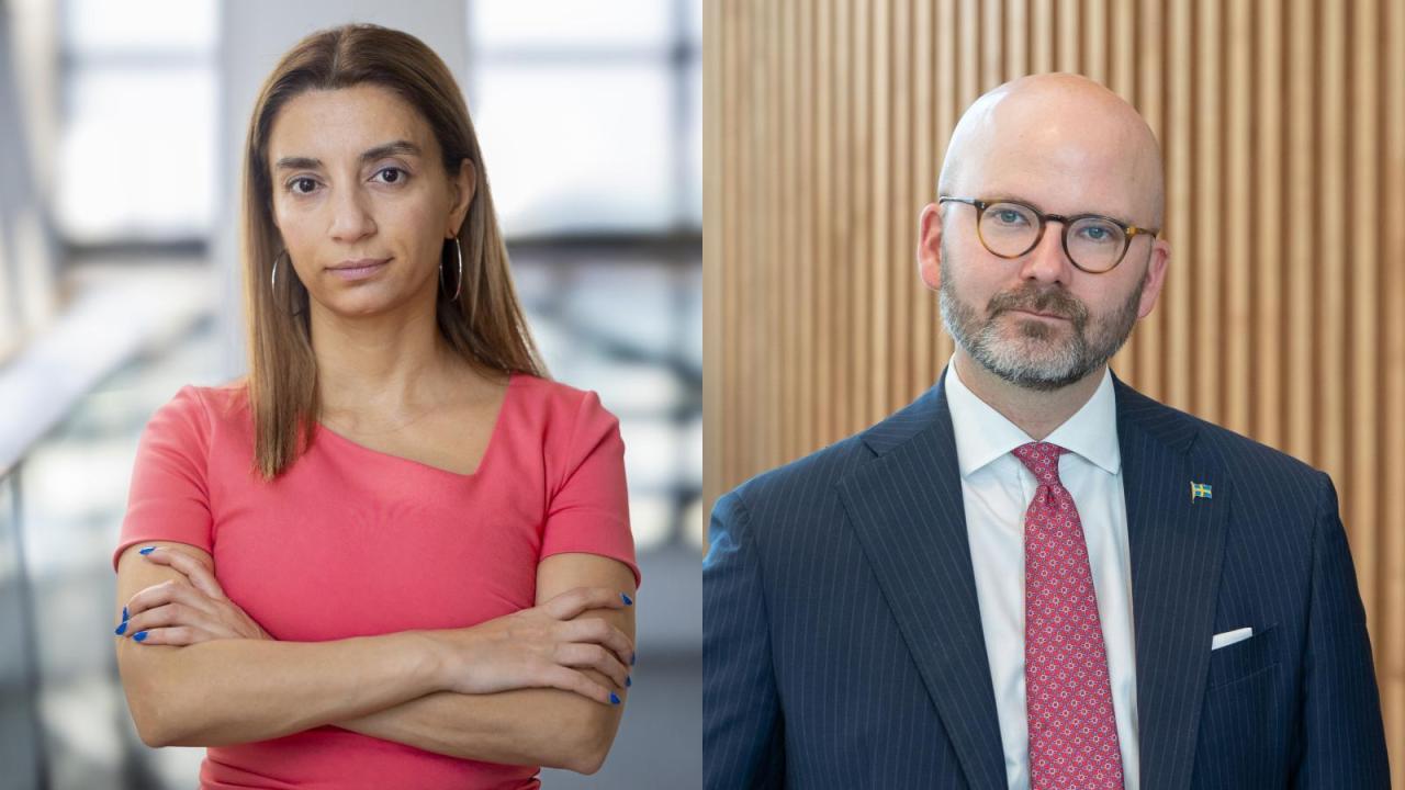 Europaparlamentarikerna Evin Incir (S) och Charlie Weimers (SD) står på olika sidor i frågan om en samtyckesbaserad våldtäktslag i EU.