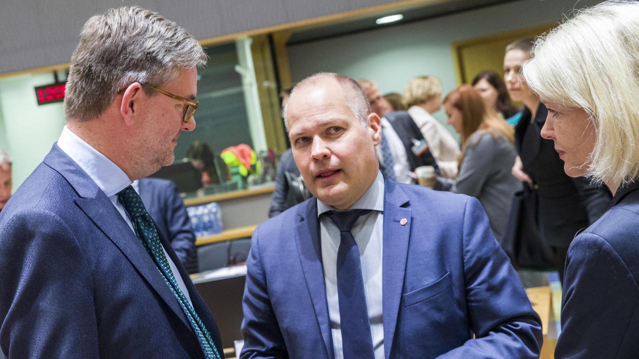  Morgan Johanssons (S) fick på fredagen hemläxa när det eller EU:s nya upphovsrättsdirektiv. Arkivbild.