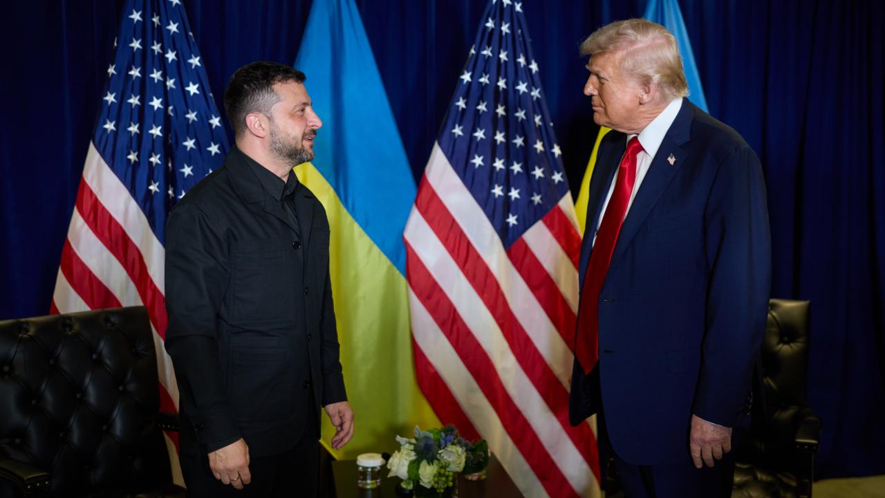 Ukrainas president Volodymyr Zelenskyj och USA:s president Donald Trump möttes vid FN-mötet i New York på tisdagen.