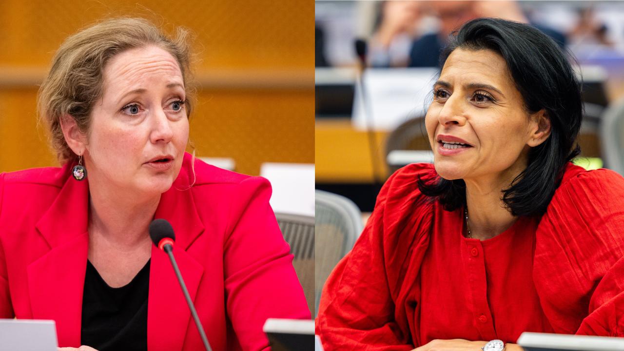 EU-parlamentariker Hanna Gedin (V) och Abir Al-Sahlani (C). Arkivbild.