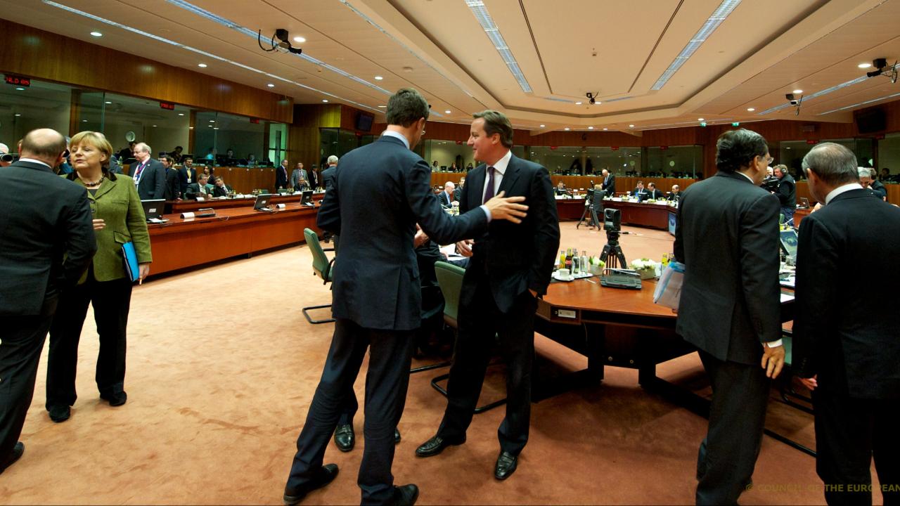 EU-ledarna precis innan nattmanglingen satt igång på torsdagskvällen.