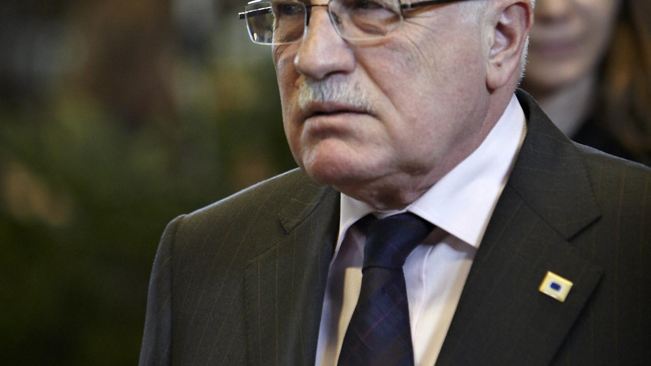 Václav Klaus är det förste tjeckiske president som anklagas för högförräderi. Arkivbild.