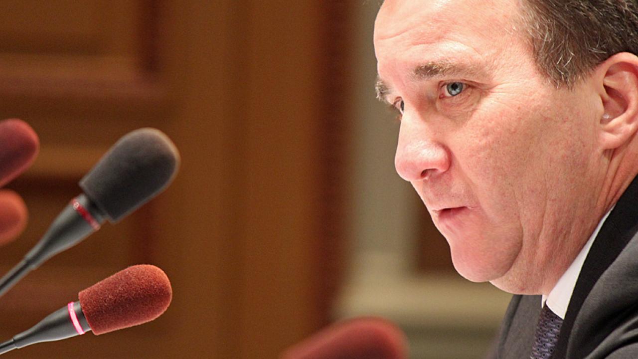 Statsminister Stefan Löfven (S) om EU:s avtal med Turkiet "det återstår mycket att göra". Arkivbild.