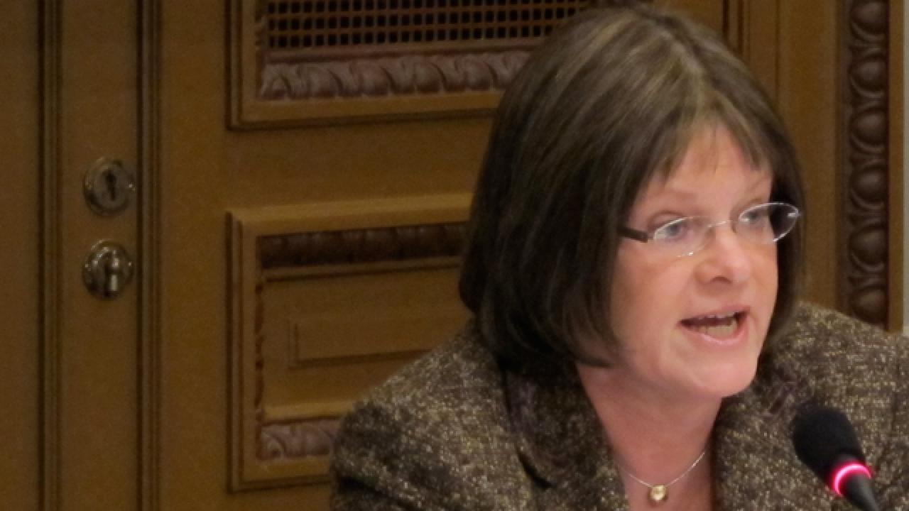 Marie Granlund (S) viceordförande i EU-nämnden på dagens möte.