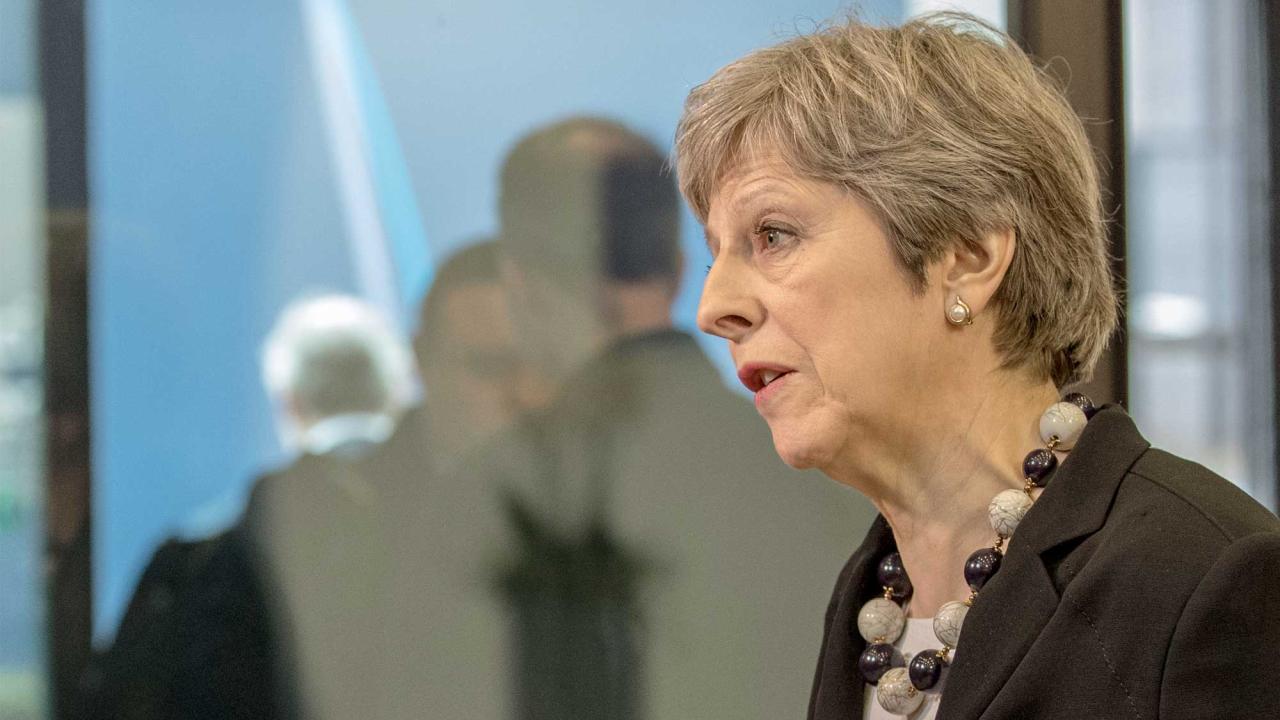 Storbritanniens premiärminister Theresa May. Arkivbild.