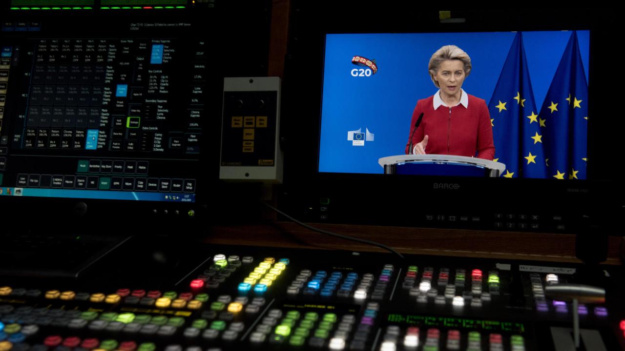 EU-kommissionens ordförande Ursula von der Leyen.