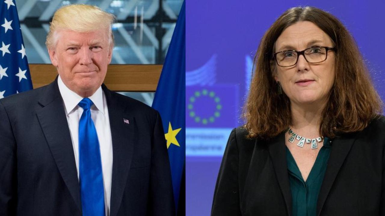 Imorgon ska EU:s handelskommissionär Cecilia Malmström försöka övertala Donald Trump att slopa tanken på höjda amerikanska biltullar.