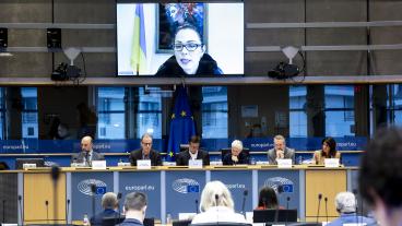 Natalija Tkatjuk från Ukrainas nationella säkerhets- och försvarsråd pekade på att det ryska cyberkriget mot Ukraina började för över tio år sedan.