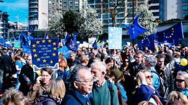 Den positiva synen på EU i Storbritannien har ökat med tio procentenheter på ett år. Arkivbild.