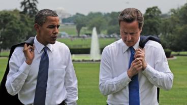 USA:s president Barack Obama och Storbritanniens premiärminister David Cameron. Arkivbild.