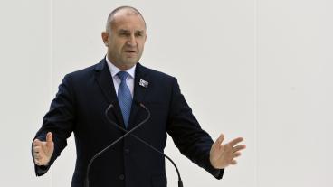 Rumen Radev var tidigare Bulgariens president och ser nu ut att bli landets näste premiärminister. Arkivbild.