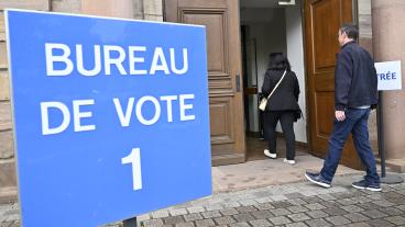 Valdeltagandet i andra omgången i det franska parlamentsvalet var 63 procent. Arkivbild.