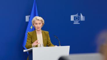 EU-kommissionens ordförande Ursula von der Leyen föreslår det 21:s sanktionspaketet för medlemsländerna att ta ställning till.