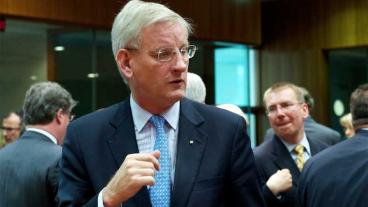 Utrikesministern och moderaten Carl Bildt och statsvetaren och socialdemokraten Ulf Bjereld hamnde på torsdagen i ett häftigt gräl kring hur Sverige hade fått USA:s president att besöka Sverige i september. Arkivbild. Utrikesministern och moderaten Carl Bildt och statsvetaren och socialdemokraten Ulf Bjereld hamnde på torsdagen i ett häftigt gräl kring hur Sverige hade fått USA:s president att besöka Sverige i september. Arkivbild.
