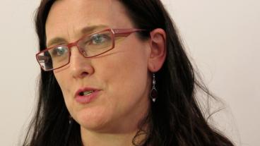 – Den globala brottsligheten cashar in enorma mängder pengar, sade Cecilia Malmström.