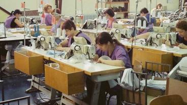 Textilindustri i Kroatien. Arkivbild.