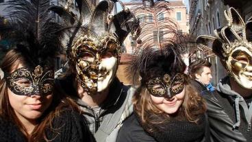 Svenska elever i Venedig på skolutbyte mellan Sverige och Italien.