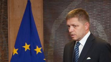 Slovakiens socialdemokratiske premiärminister Robert Fico. Arkivbild.