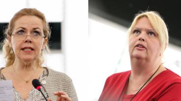 EU-parlamentarikerna Cecilia Wikström (FP) och Anna Hedh (S). Arkivbild.